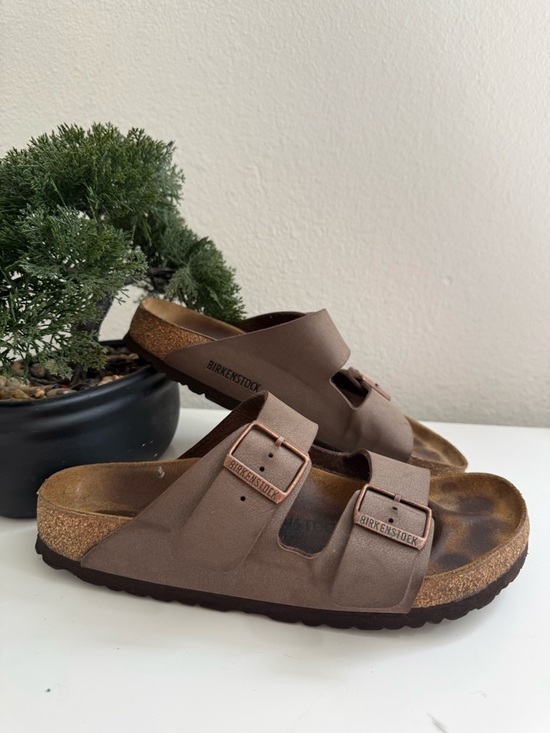 Birkenstock Shoes - Birkenstock Arizona Brown Two-Strap Sandals